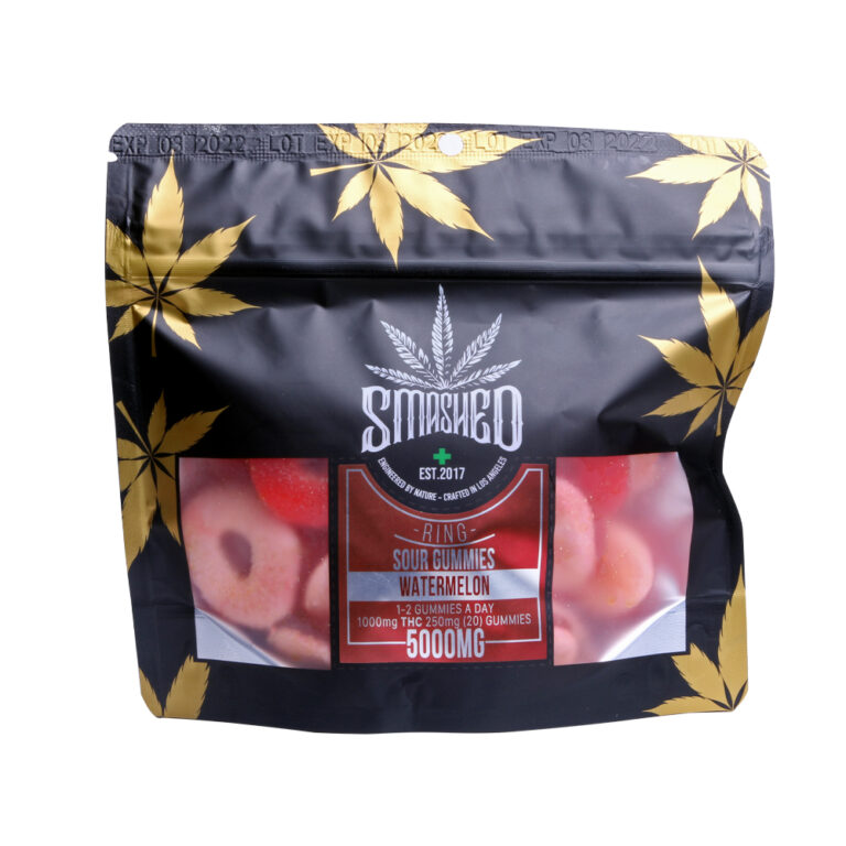 Smashed 5000mg Watermelon Gummies – Hedgenix